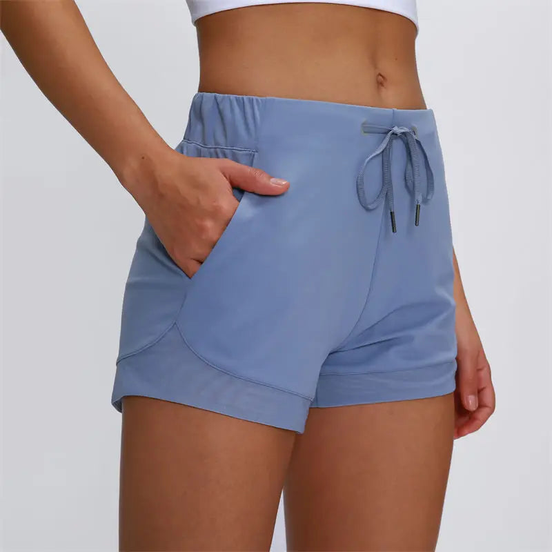 Side Cross Strap Fitness Shorts