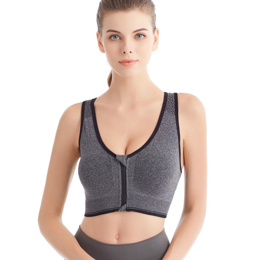 Seamless Push Up Cotton Sports Bra