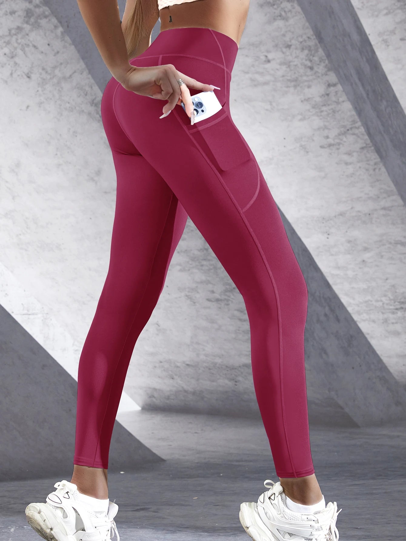 Solid Color Push Up Leggings