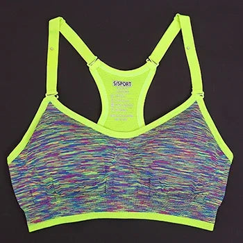 Adjustable Spaghetti Straps Padded Sports Bra