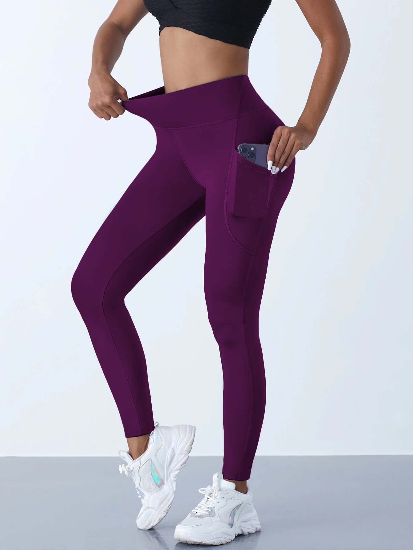 Solid Color Push Up Leggings