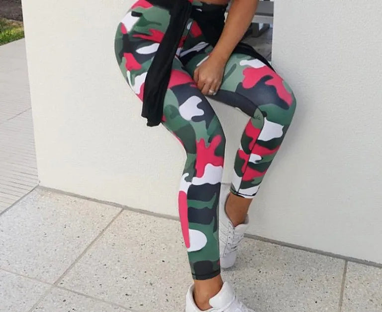 Camouflage Pattern Workout Leggings