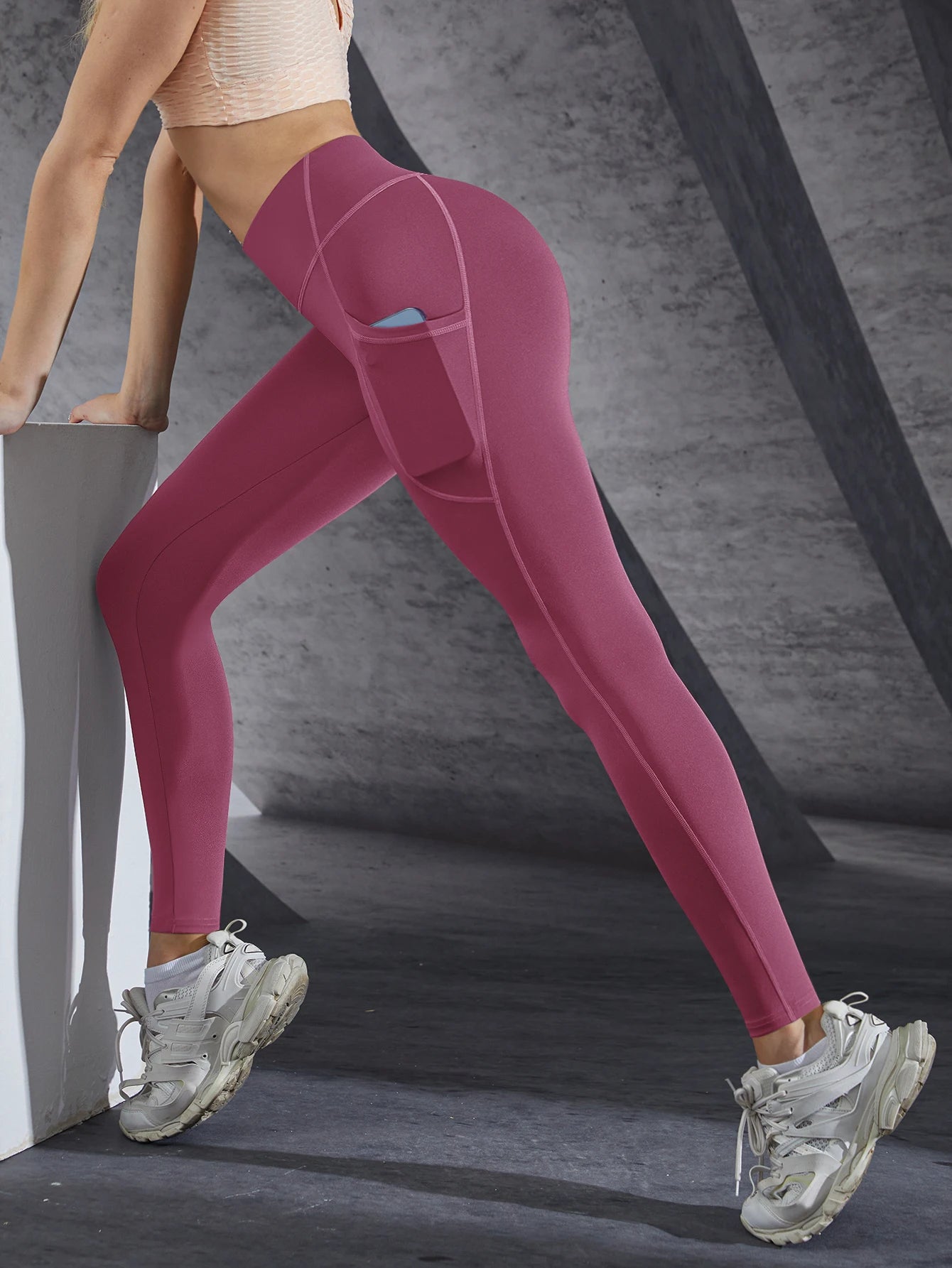 Solid Color Push Up Leggings