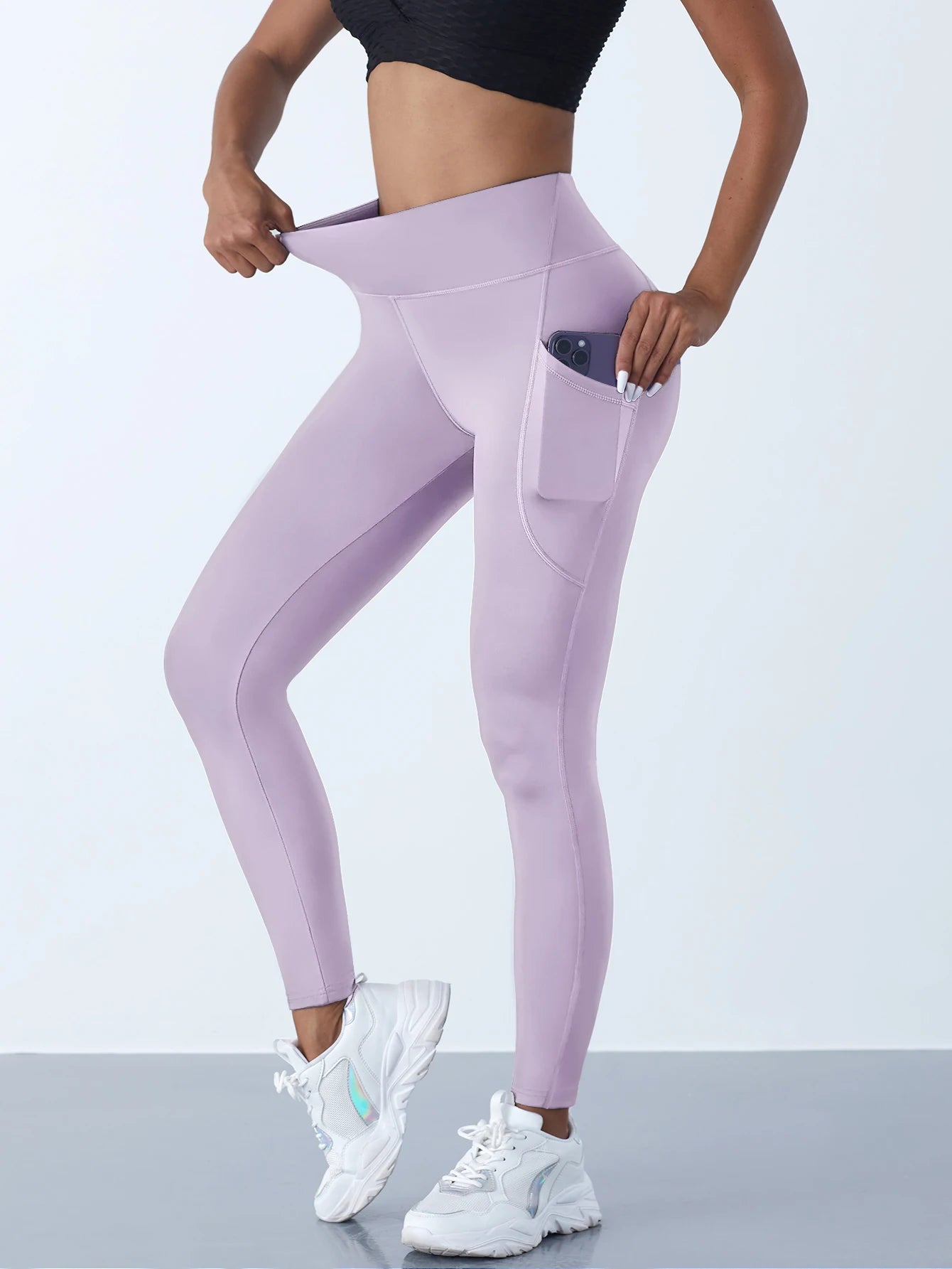 Solid Color Push Up Leggings